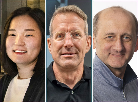 Headshot portraits of Sooyeon Hwang, Kim Kisslinger, and Dmytro Nykypanchuk