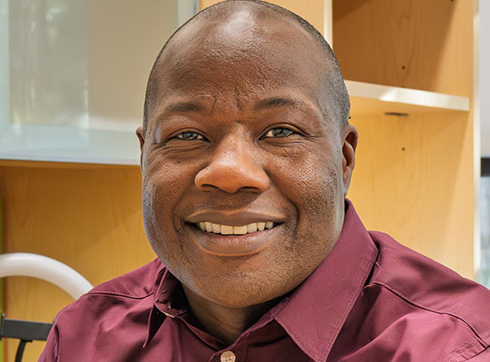 Dirul Nassar at his desk