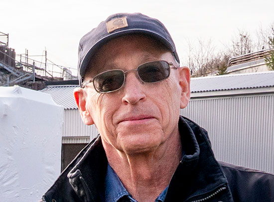 Thomas Nehring with electrical unit substations