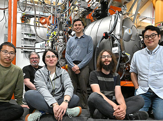 NSLS-II scientists at the Soft Inelastic X-ray Scattering beamline