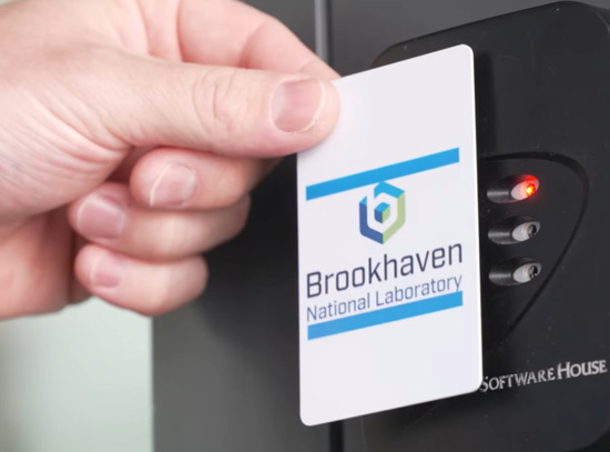 Photo of badge scanner
