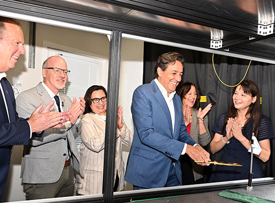Ribbon cutting at the Quantum Lighthouse