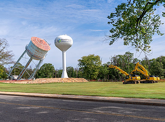 water tower demolition