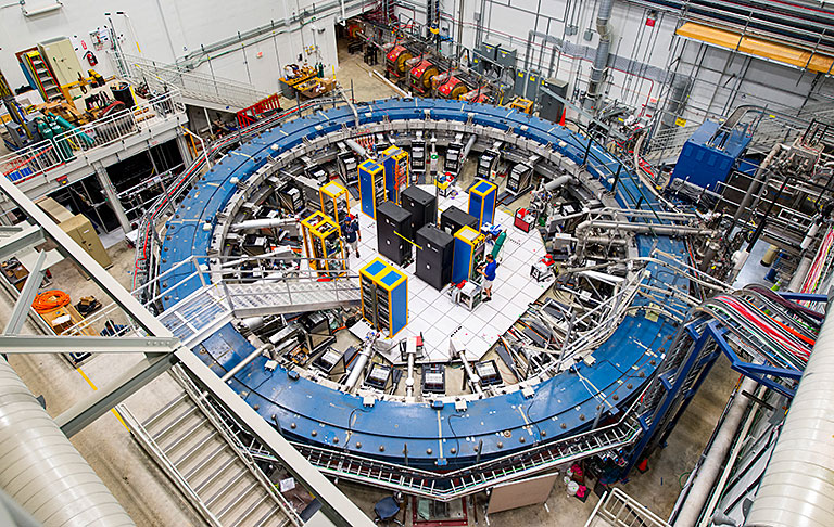 Photo of Muon g-2 ring