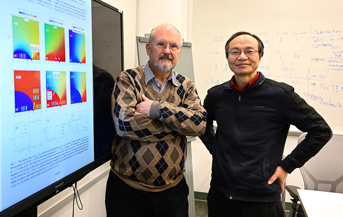 Alexei Tsvelik (left) and Weiguo Yin