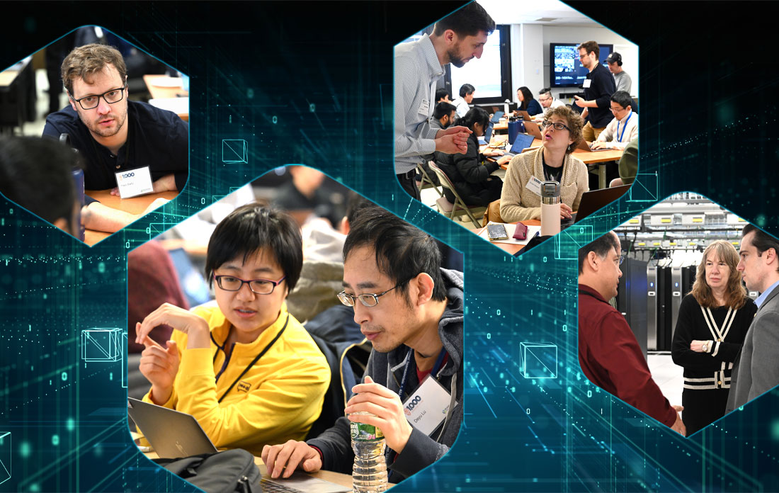 Photo collage of AI Jam participants