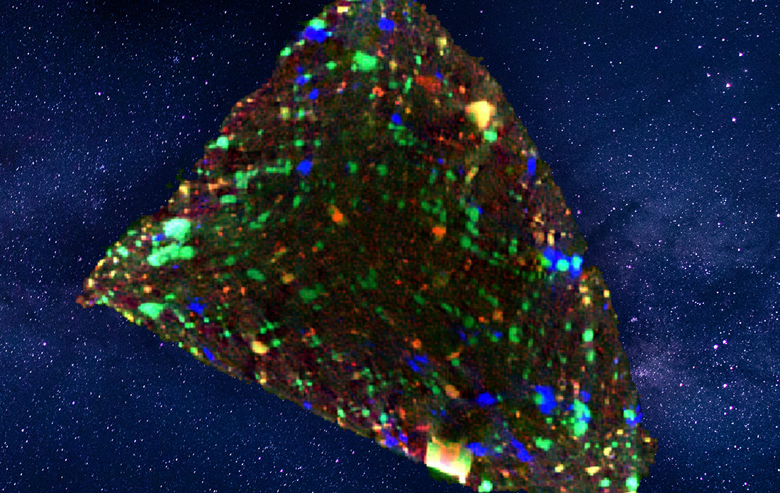 Asteroid sample grain