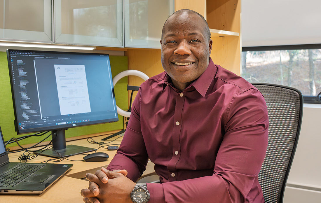 Dirul Nassar at his desk