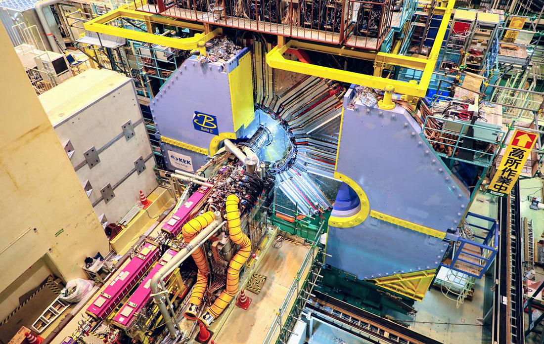 Photo of the Belle II detector