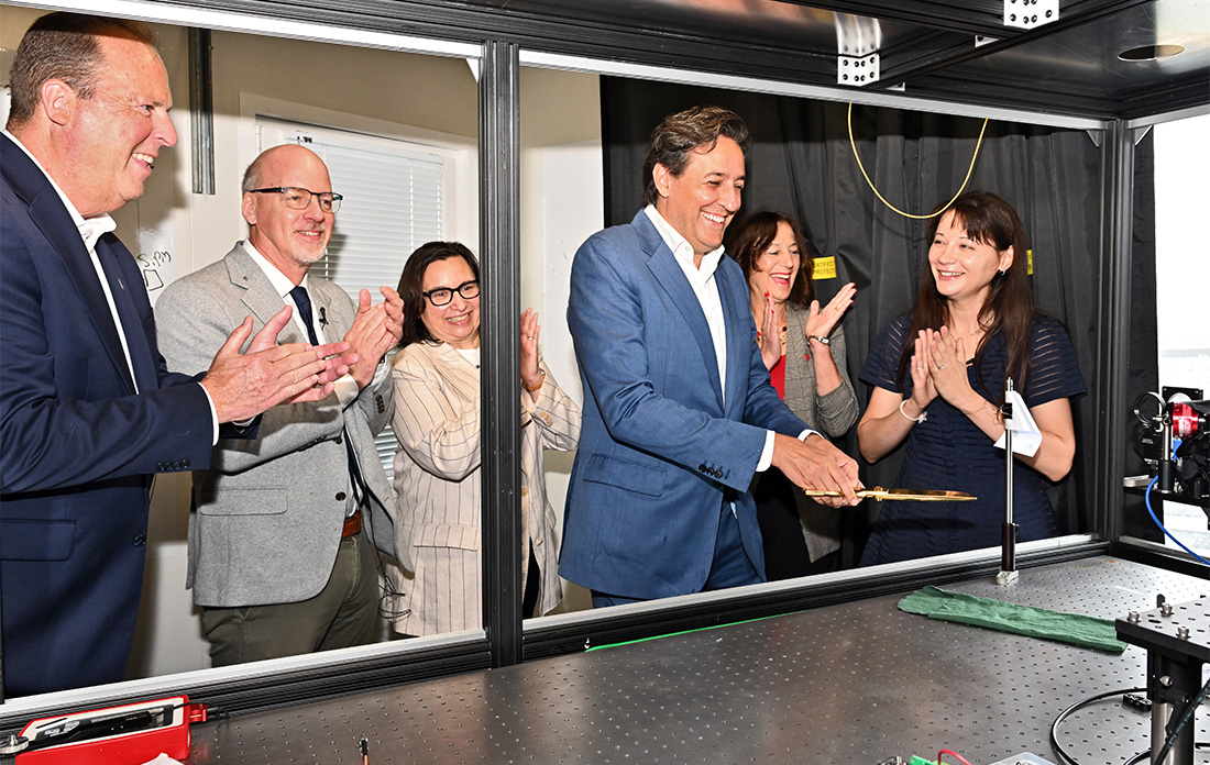Ribbon cutting at the Quantum Lighthouse