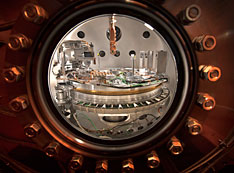 The sample chamber of the Soft Inelastic X-ray Scattering (SIX)
