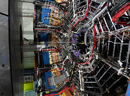 A side view of the STAR detector