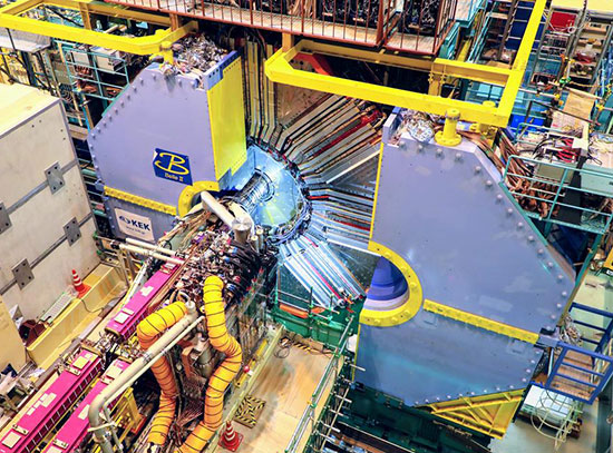 Photo of the Belle II detector